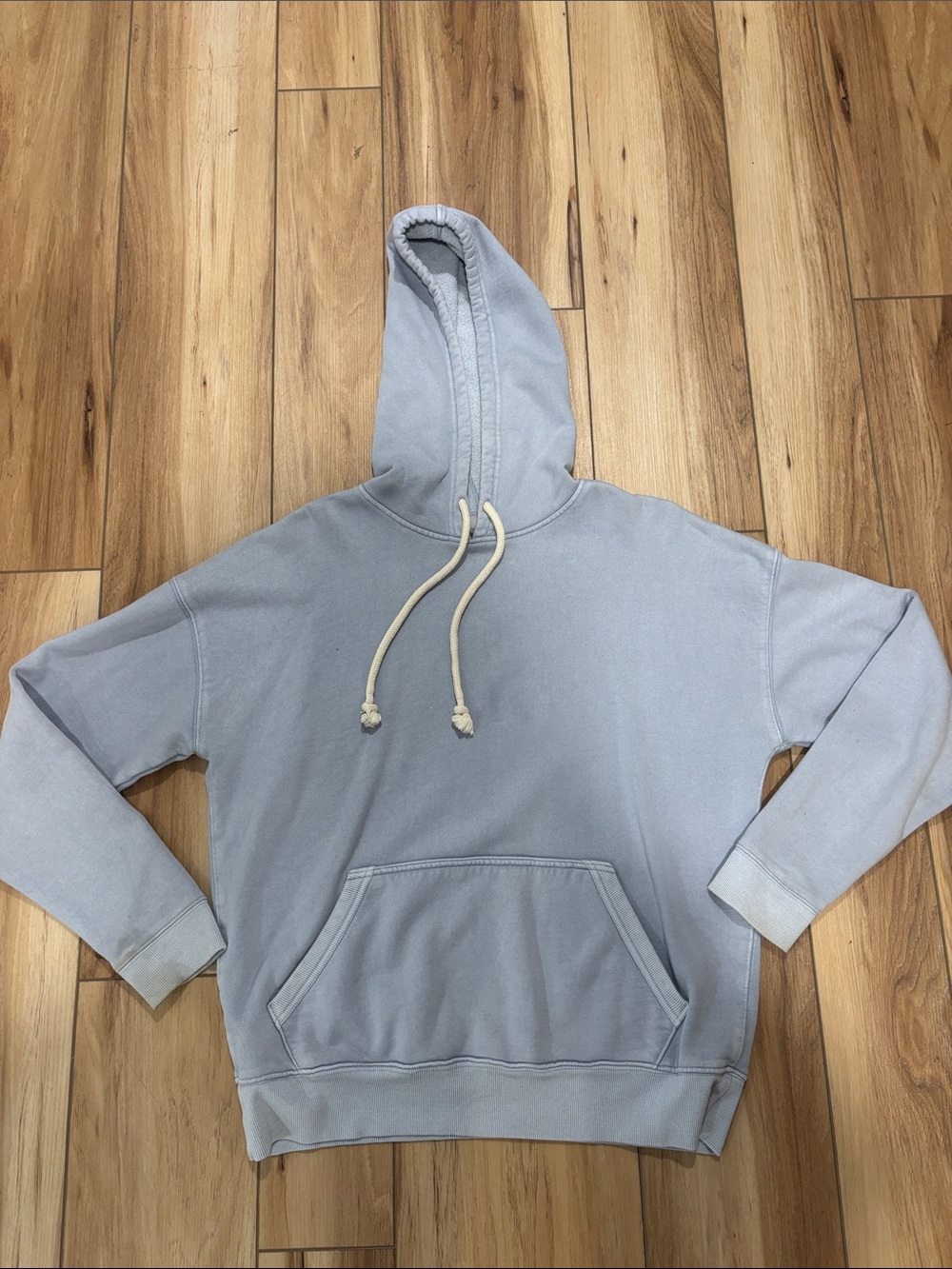 Women’s Light Blue Hooded Pullover Sweatshirt